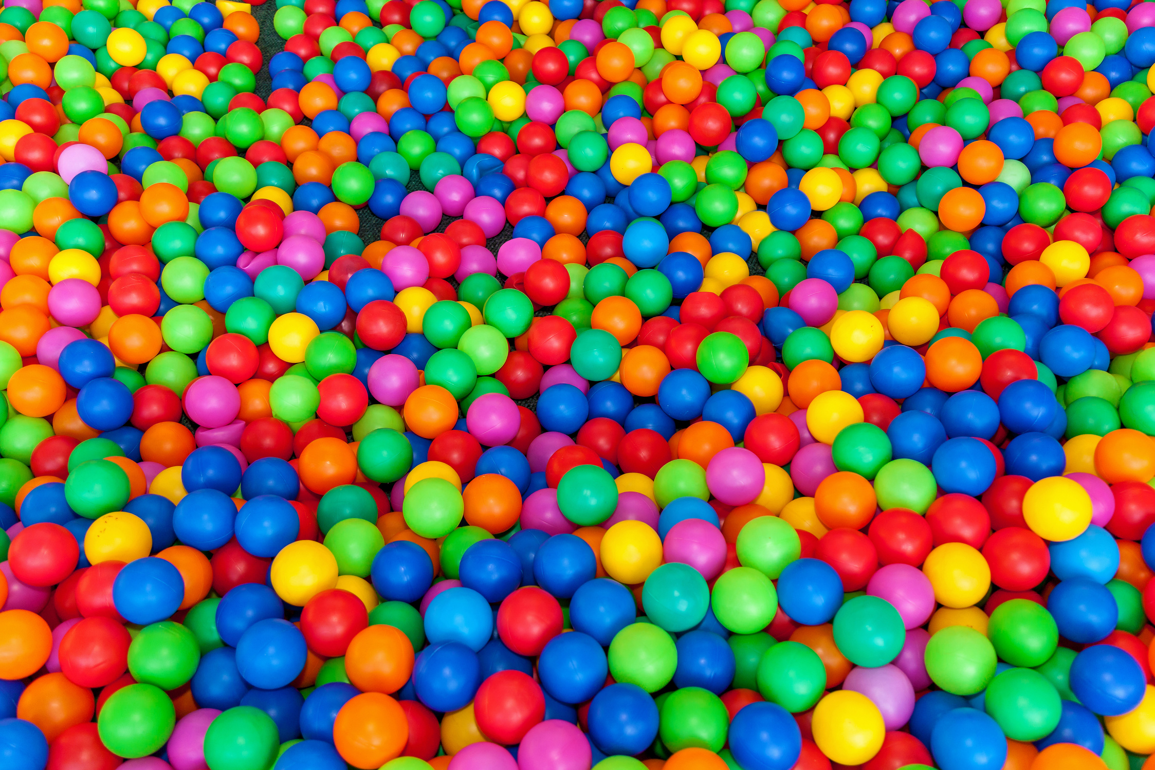 Pool with Bright Balls Background